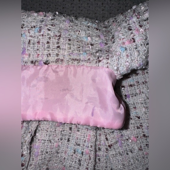 Nanette Lepore Girls Tweed pea coat Jacket Sz. 6 - Picture 5 of 8